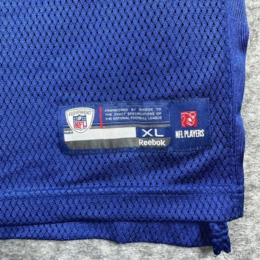 Reebok NFL Jersey Youth XL Blue Plaxico Burress 17 New York Giants Mesh‎